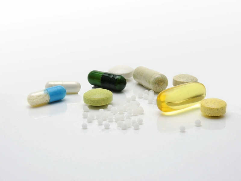 Pó de betacaroteno em suplementos de beleza