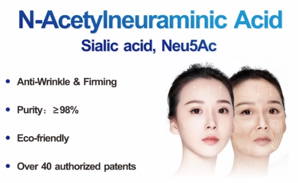 Poder dos ingredientes do suplemento de ácido N-acetilneuramínico: Benefícios do ácido siálico para a beleza
